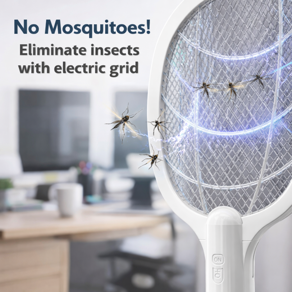 Rechargeable Mosquito Racket electric insect killer close-up