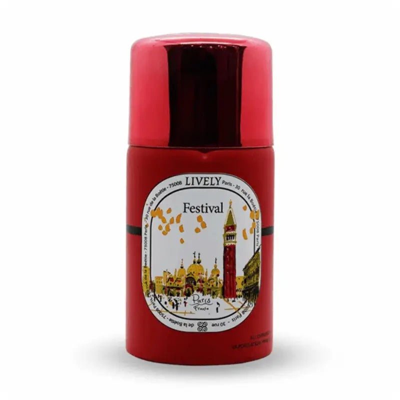 Lively Festival Body Spray outer box packaging