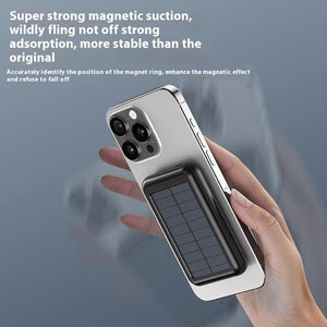 Solar energy power bank close-up design