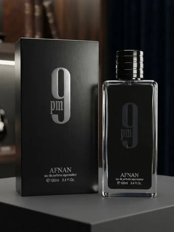 Afnan 9 PM Black EDP for Men – 100ml Amber Vanilla Fragrance