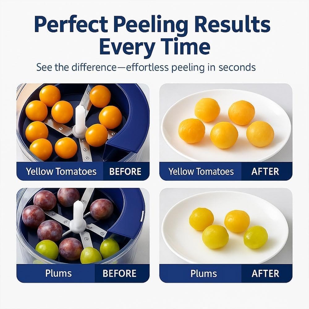Automatic peeler compact kitchen design