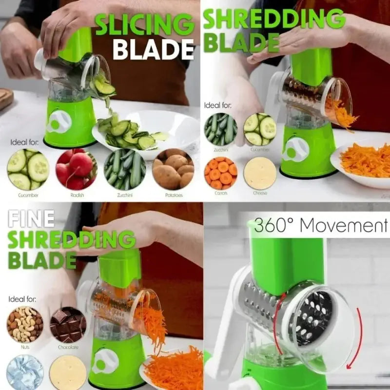 Multi-Function Vegetable Cutter – ABS Plastic Slicer & Chopper