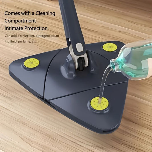 360 degree rotating adjustable self-wringing mop