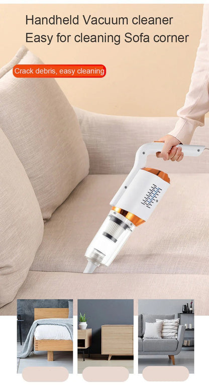 Wireless mini vacuum cleaner with LED light