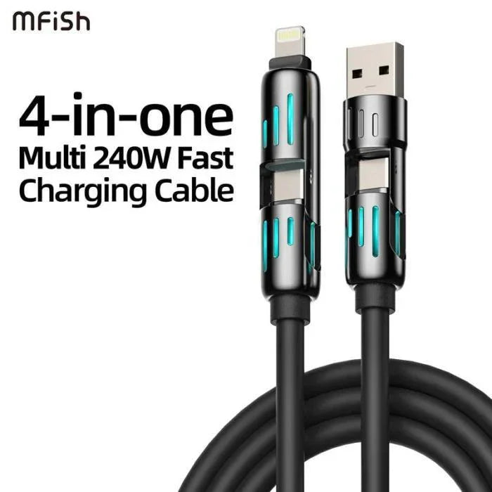 Universal travel charger multiple connector tips