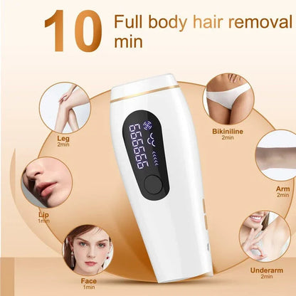 Ice Cold IPL hair removal device at home