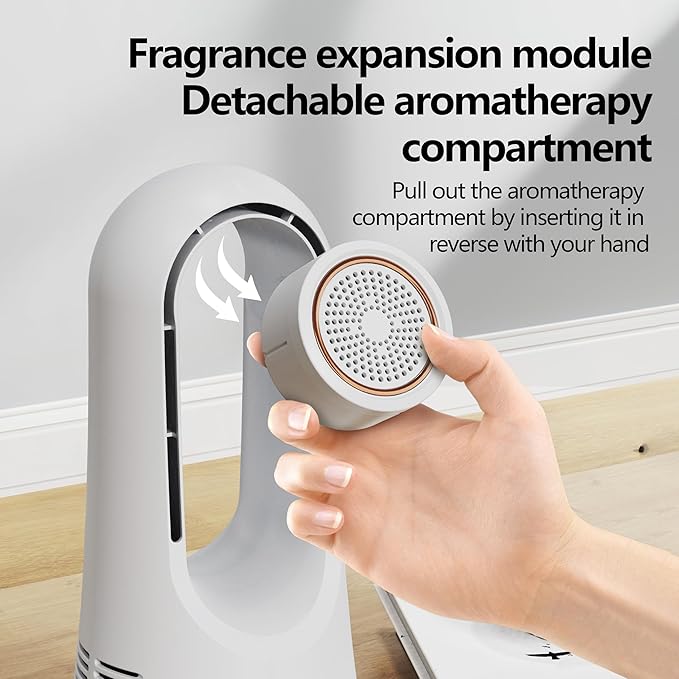 Fragrance diffuser fan compact portable design