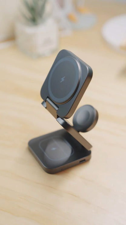 Wireless charger bracket adjustable viewing angle