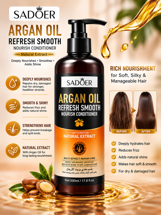 SADOER Argan Oil Refresh Smooth Nourish Conditioner - front view