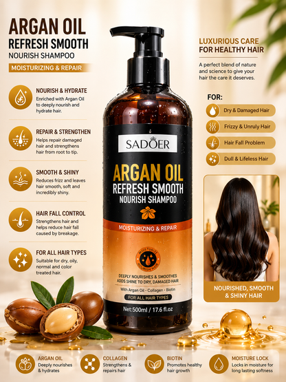SADOER smoothing shampoo with natural extract