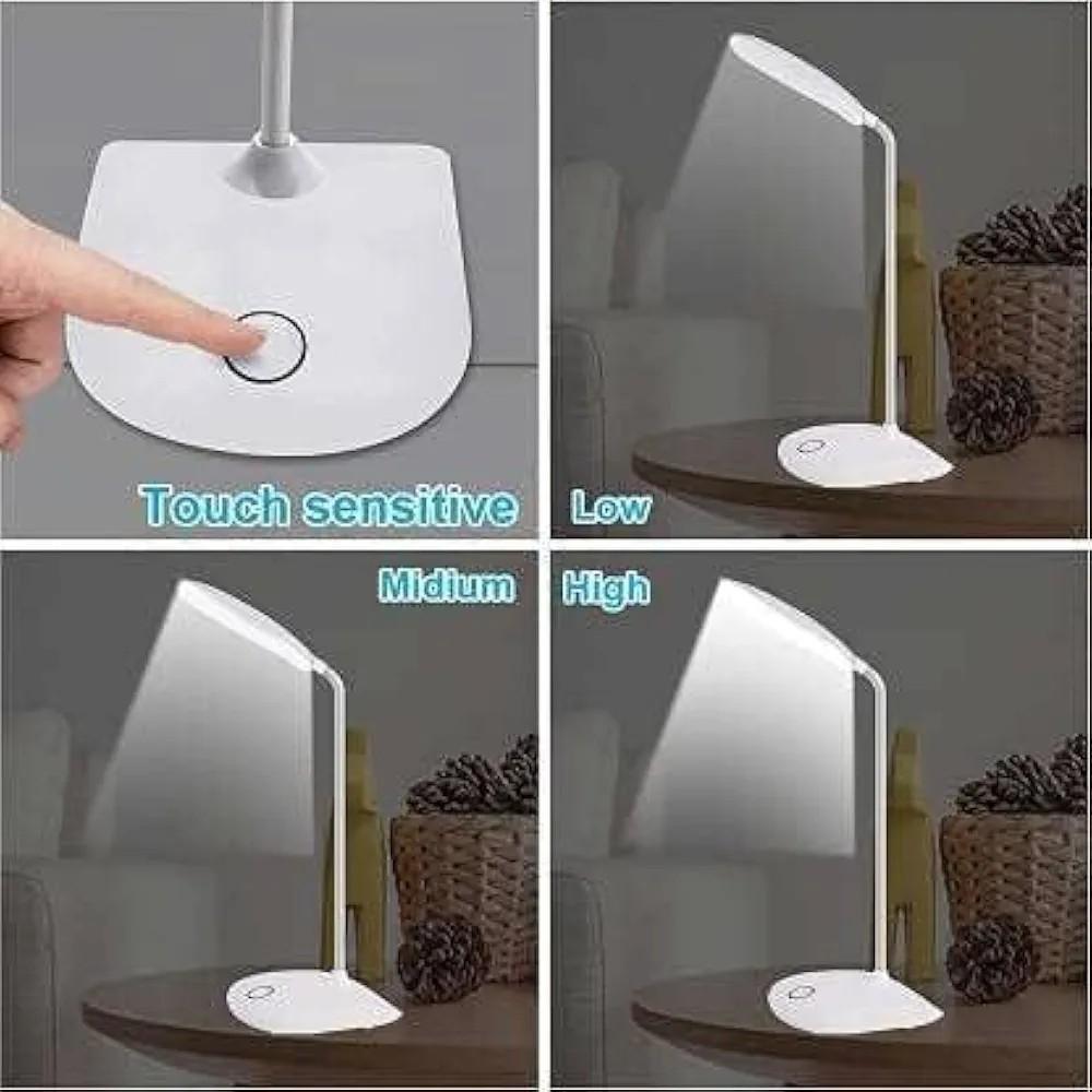 Adjustable LED Table Lamp – 360° Rotation, Rechargeable