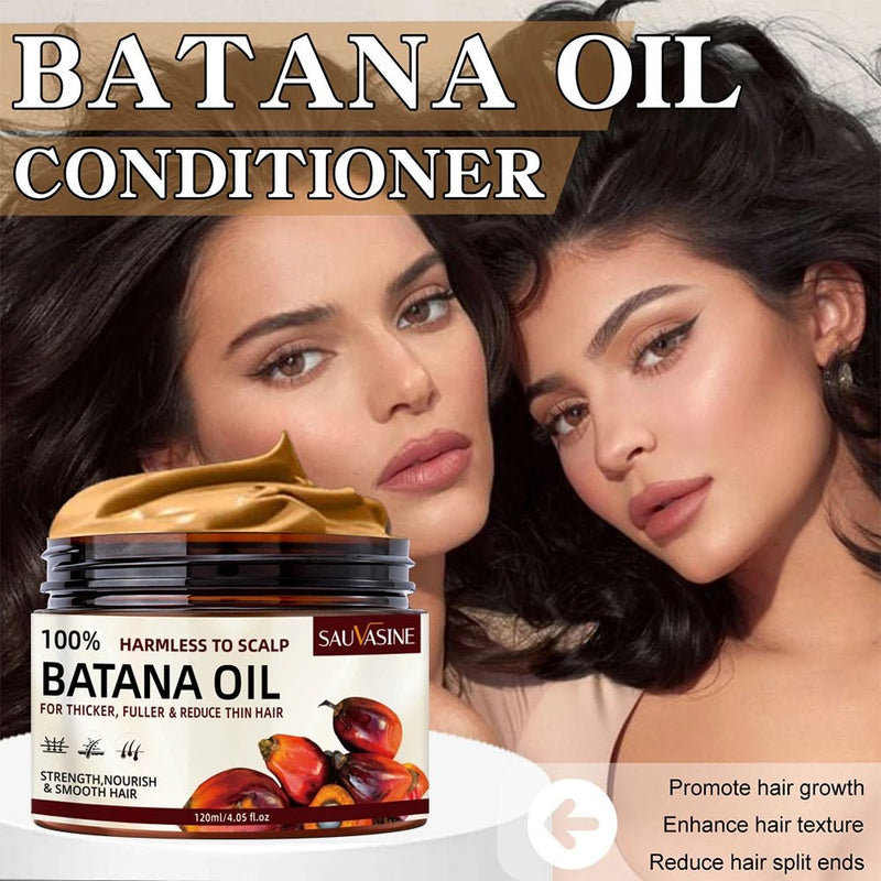 Batana hair oil conditioner before and after hair growth results