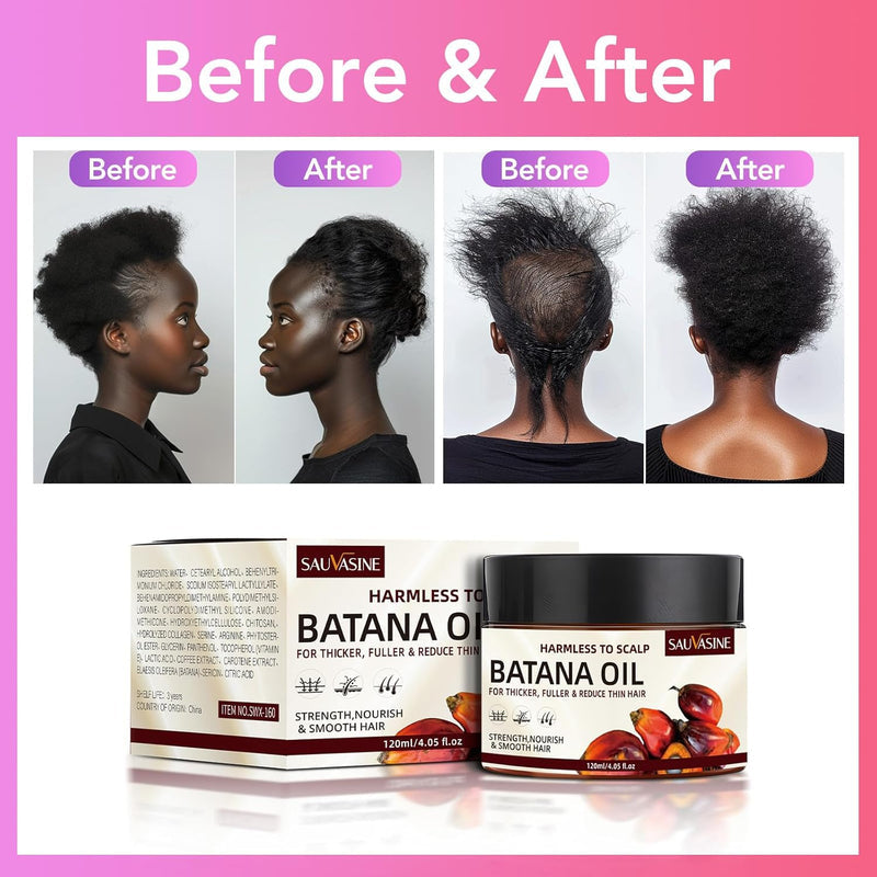 Batana oil hair treatment for smooth, shiny and strong hair