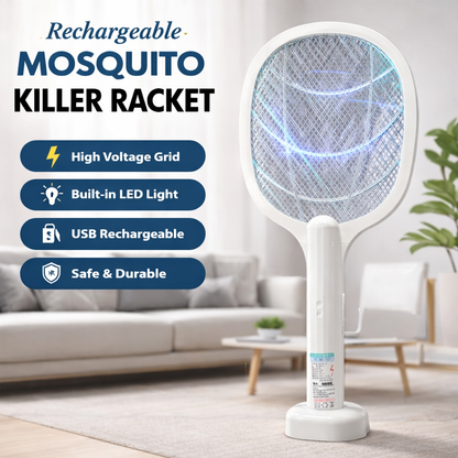 Rechargeable Mosquito Racket with box and stand