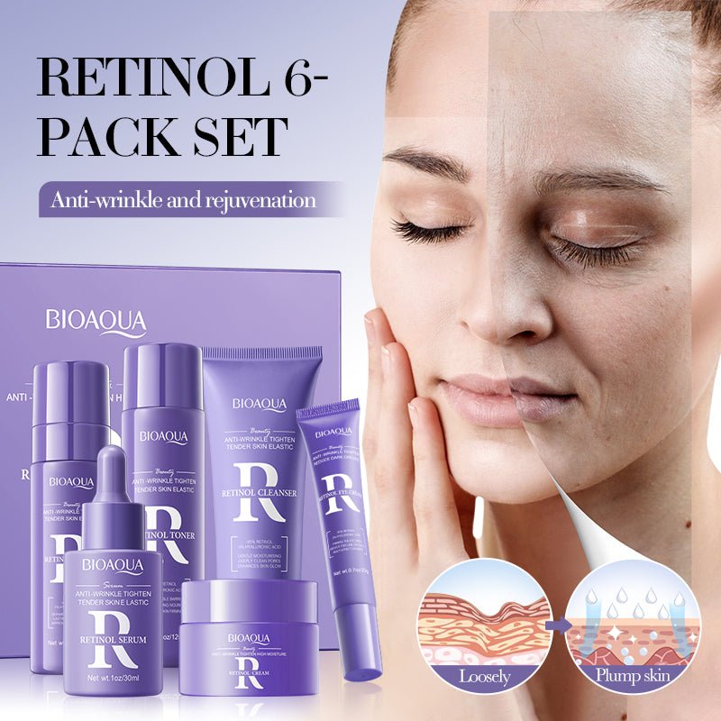 BIOAQUA Retinol skin care set with toner, serum and cream