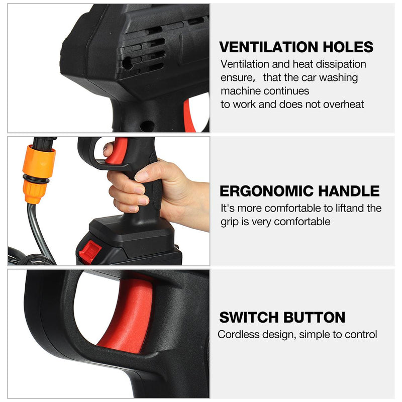 High-pressure washer spray patterns and nozzles