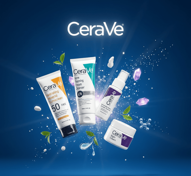 CeraVe Dermatologist Skincare Set – Complete 4-Step Face Care Routine