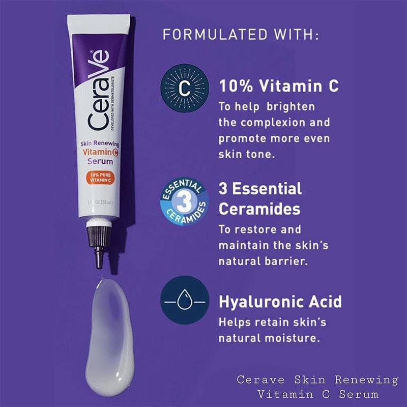CeraVe Skin Renewing Vitamin C Serum dropper applicator