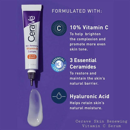 CeraVe Skin Renewing Vitamin C Serum dropper applicator