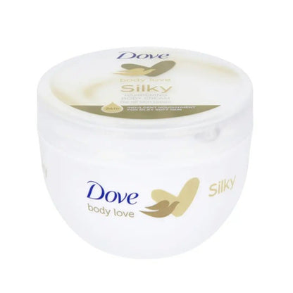 Dove Body Love Silky Body Cream back label details