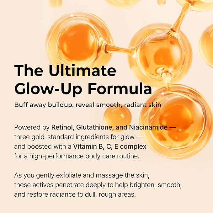 Dr. Melaxin exfoliating spray application on skin