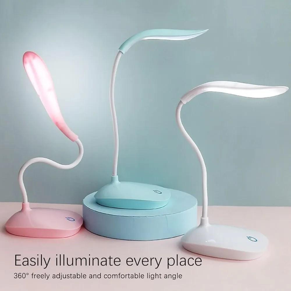 Adjustable LED Table Lamp – 360° Rotation, Rechargeable