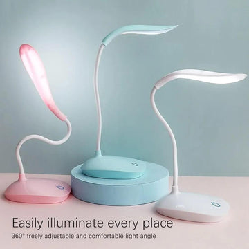 Adjustable LED Table Lamp – 360° Rotation, Rechargeable