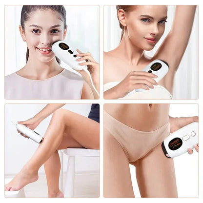 IPL hair removal device cooling feature
