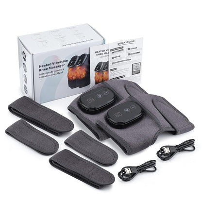 Heated massage wrap joint comfort device