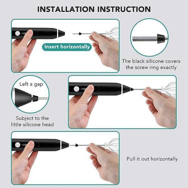 Milk frother USB rechargeable design