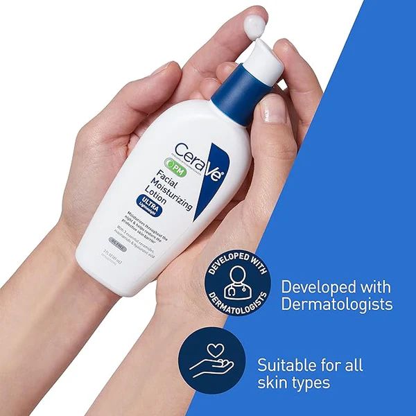 CeraVe Facial Moisturizing Lotion – Lightweight Daily Face Moisturizer for Hydrated & Healthy Skin