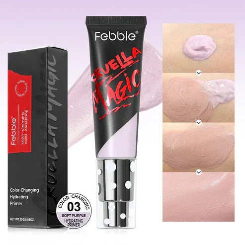 Color changing primer adapts to skin tone