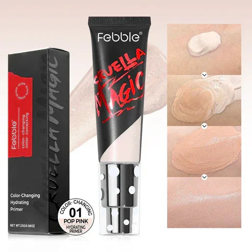 Makeup primer color changing formula texture