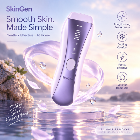 SkinGen FastFlash Smart IPL 2.0 handheld IPL hair removal device - main view
