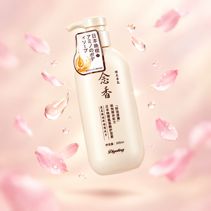 Sakura amino acid silky smooth hair shampoo 300ml - front view