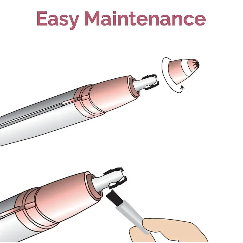 At-home facial hair removal tool for brows