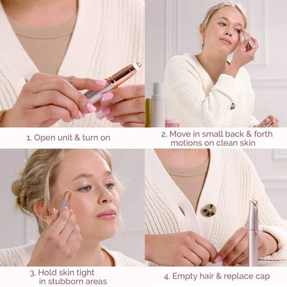 Facial hair remover eyebrow shaping tool