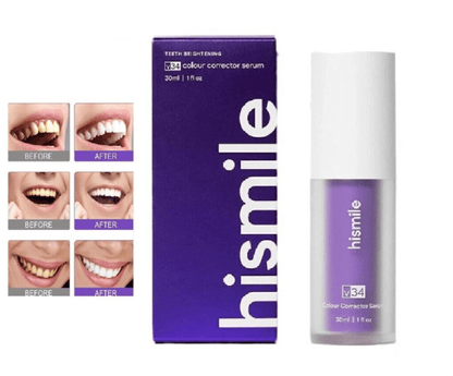 Color correcting teeth whitening serum