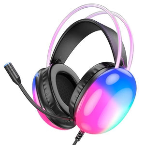 Gaming headphone with microphone for communication
