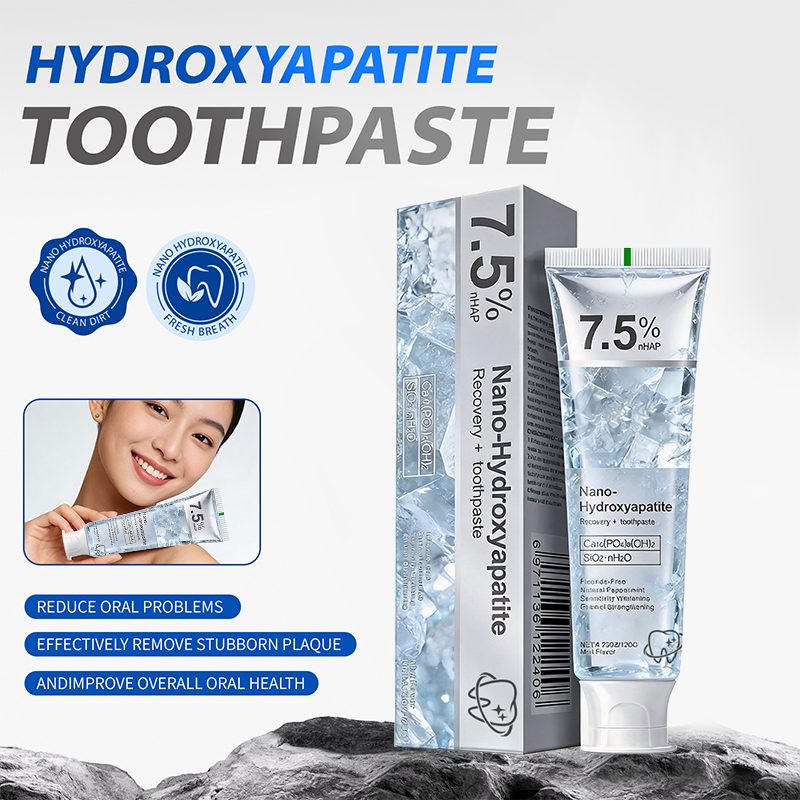 Natural peppermint remineralizing toothpaste