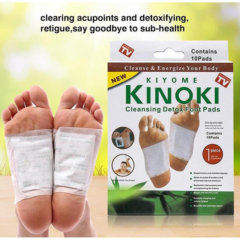 Kinoki Detox Foot Pads box packaging front view