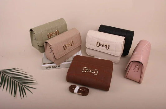 Leather shoulder bag light pink timeless women's design