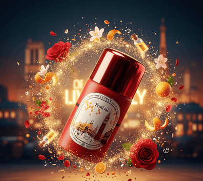 Lively Festival Body Spray side view of can
