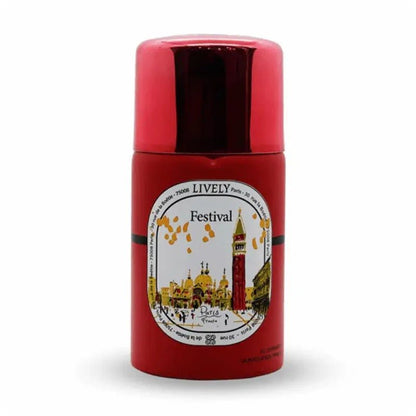 Lively Festival Body Spray outer box packaging