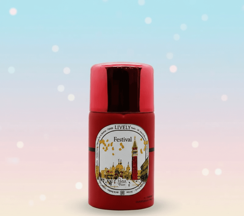 Lively Festival Body Spray back label details