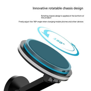 Magnetic charging stand phone attached