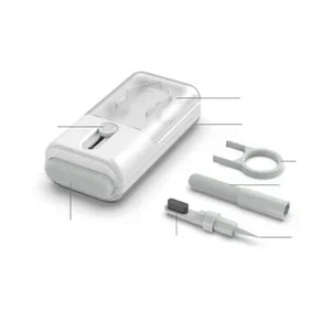 Bluetooth headset cleaning kit close-up tools