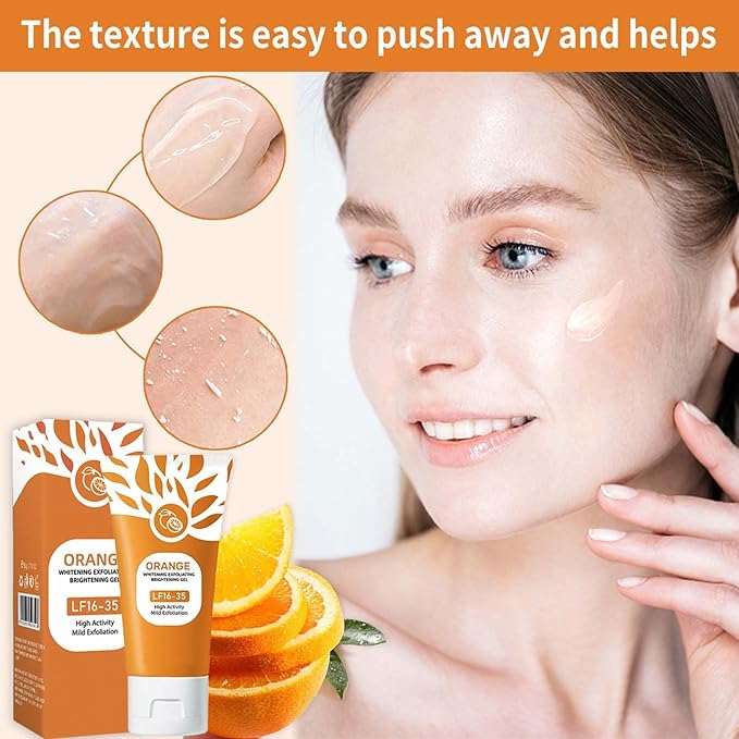 Orange brightening exfoliating gel - front view