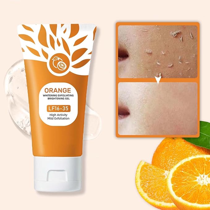 Gentle orange peeling gel for glowing skin