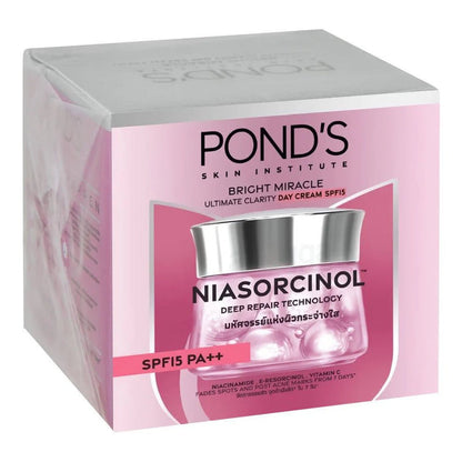 Pond's Bright Miracle Day Cream back label ingredients